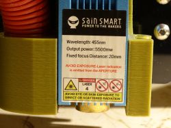 Laser SainSmart 5.5W - kwestie cięcia miękkiej gumy i wycinania wzorów w różnych materiałach