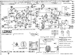 Schemat elektroniczny z lampami i zasilaniem magnetofonu ZK-120