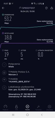 Wybór operatora LTE: T-mobile vs Orange, testy z Huawei B818