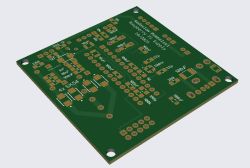 PCB render with labeled component positions for Raspberry Pi power supply
