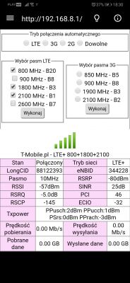 Huawei B535 - Antenna selection