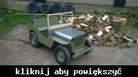 Elektryczny jeep willys MB w skali 1:2
