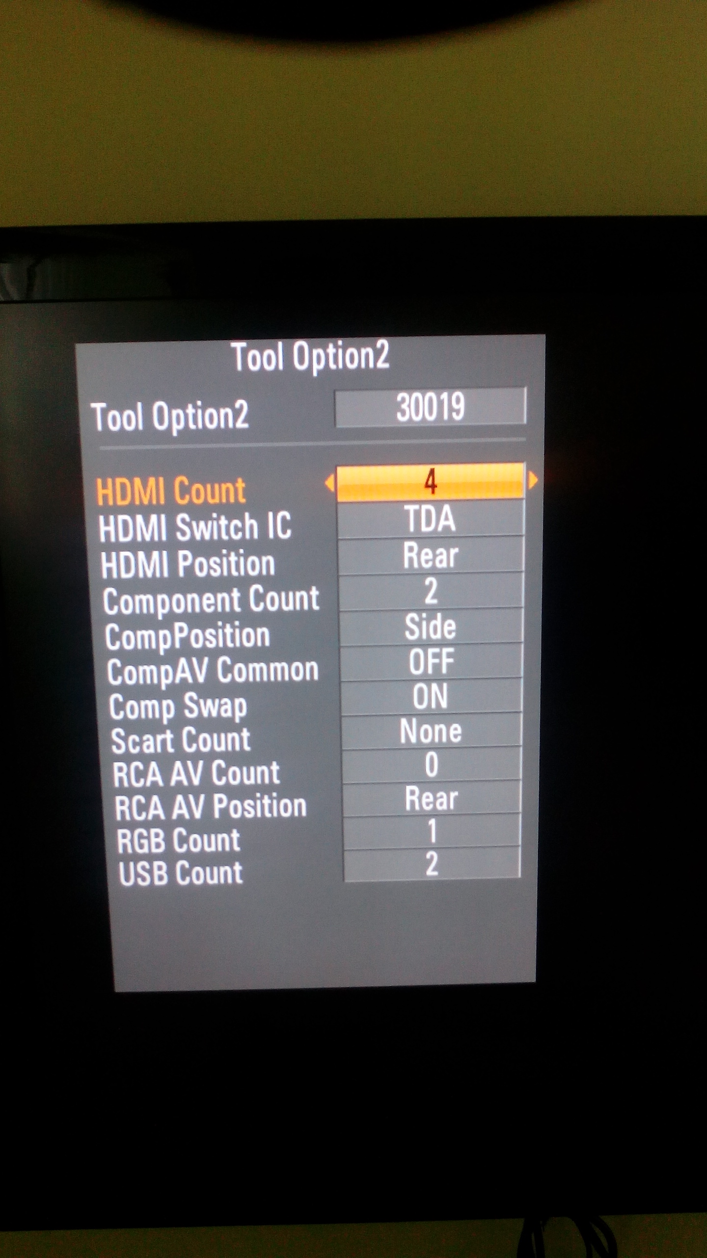 Menu serwisowe LG 47LD450 niepotrzebnie coś pokręciłem...