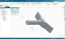Print-experiment - repairing a workshop light, replacing a metal component
