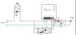 Modifying Tuya Mini for No-Neutral Installation: Experiences with Diode Polarity Reversal?