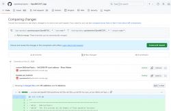 GitHub Comparison for OpenBK7231T_App Screenshot of comparing changes in OpenBK7231T_App code on GitHub.