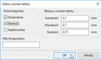 KiCad - porządkowanie silkscreenu / globalna zmiana wielkości czcionki opisu