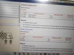Zdjęcie ekranu z informacjami na temat komputera sterującego silnikiem z wytycznymi do sprawdzania złącza.