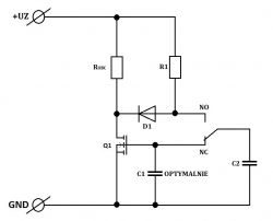 Bistabilny półprzewodnikowy przycisk 12V 10A