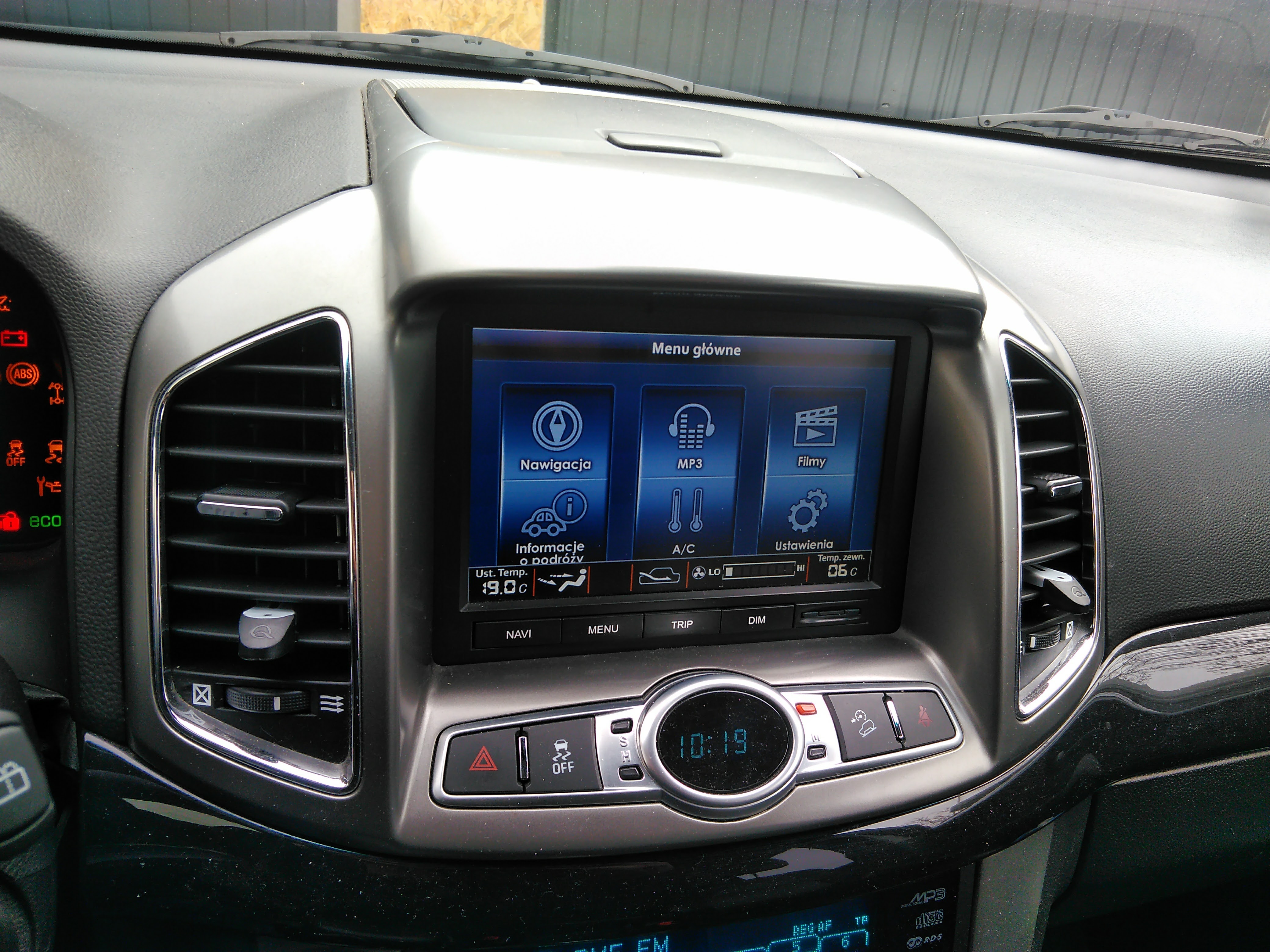 Chevrolet Captiva - Schemat Podłączenia Wyświetlacza Klimatyzacji