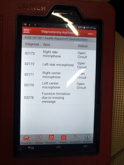 A8 D4 2015 - błędy mikrofonów ANC