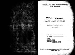 Katalog części DTR wózek jezdniowy podnośnikowy RAK FUT Suchedniów