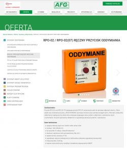 Ręczny przycisk oddymiania RPO-02 z trzema kontrolkami.