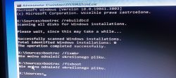 Polecenia naprawy systemu Windows w wierszu poleceń z błędami.