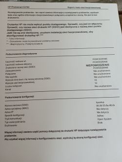 Photosmart C4780 HP - Problem z połączeniem do sieci