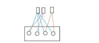 Ceiling Lamp with 2-switch Control: 4-point, Brown & Blue Wires, 4 Ceiling Cables - DIY Guide