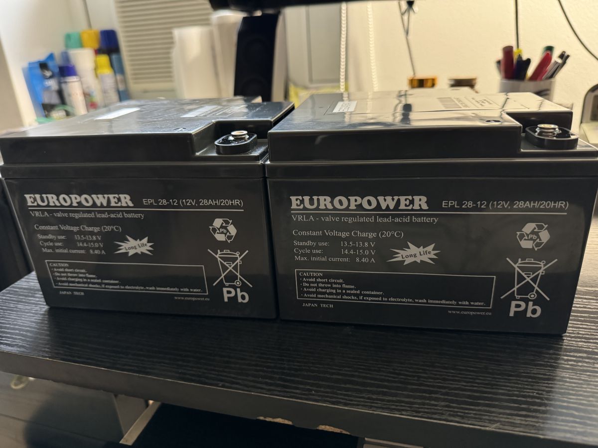 Batteria Al Piombo Gel First Power 12V 18Ah Per UPS APC RBC7 - VdS, Dimensioni 181x76x167 Mm