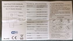 Wi-Fi USB/Type-C Switch Module User Manual Instruction manual for a Wi-Fi USB/Type-C switch module with technical specifications and connection diagrams.