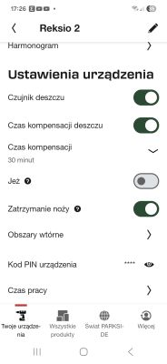 Parkside PAMRS 1000 A1 – robot nie wraca prosto do bazy, buja na przewodzie, nie parkuje