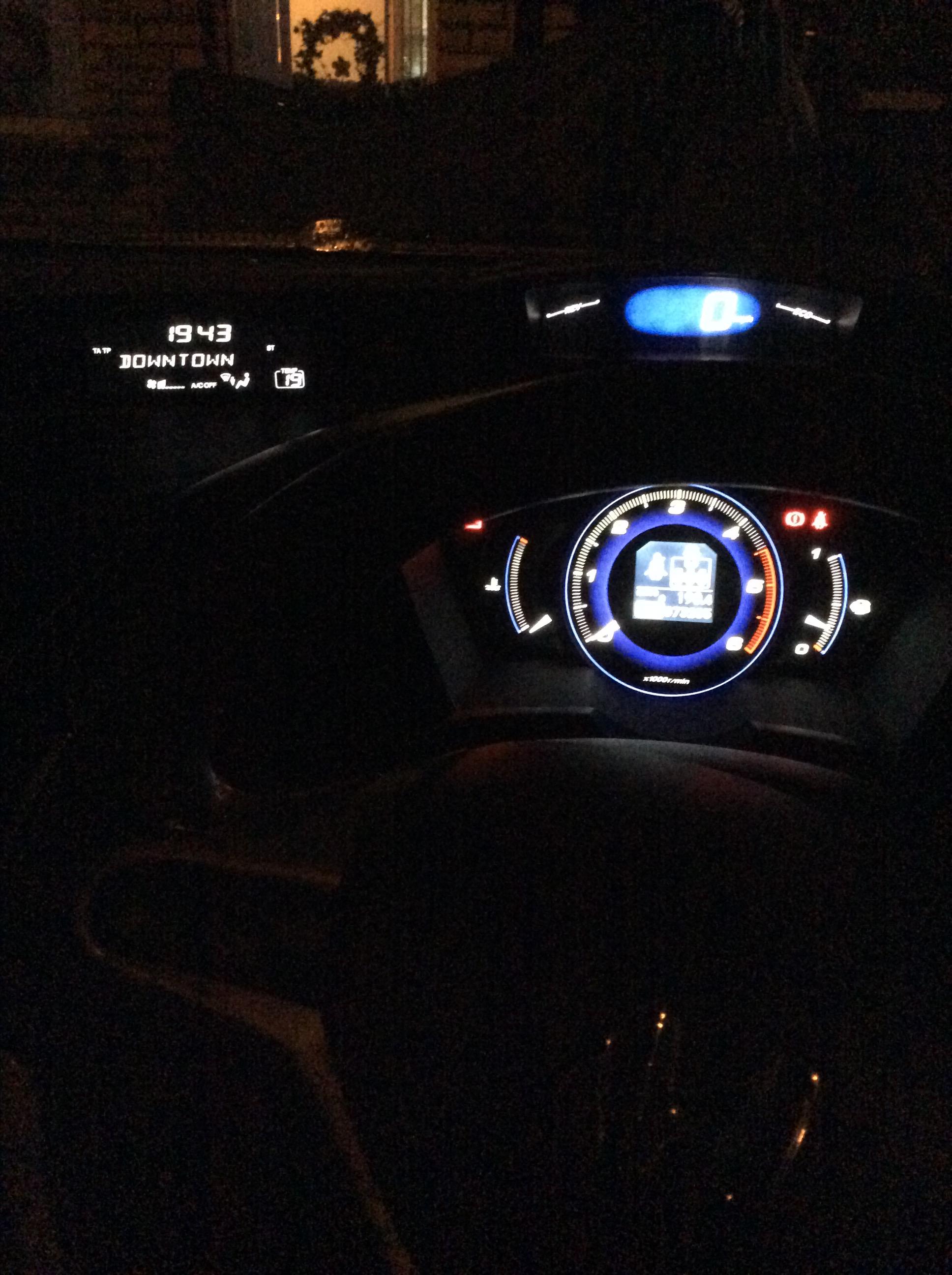 Honda civic VIII ufo podświetlenie radia, konsoli środkowej