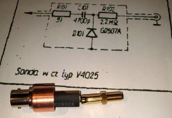 Samoróbka - sonda typ V4025 Samoróbka - sonda typ V4025