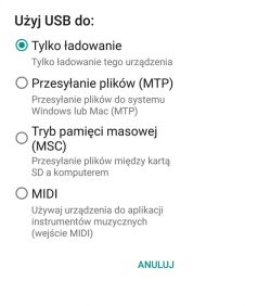 Samsung A5 2016 - Nie widac telefonu w ikonce Moj komputer