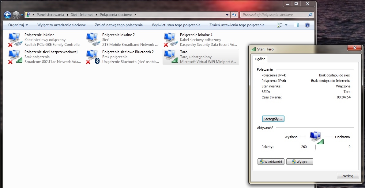 Jak naprawić brak adresu IP w hotspot wifi na laptopie Lenovo?