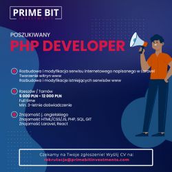 [Zlecę] Programiści Laravel w Rzeszowie/Tarnowie do rozbudowy serwisów www i tworzenia nowych stron