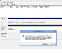 Raid 1 windows 8.1 pro problem z dublowaniem dysku wywala brak miejsca