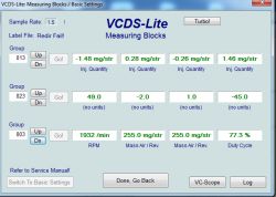 Audi A4 B6 1.9TDI - High corrections and beeps in the program