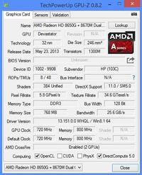Hp Pavilion - Karta graficzna Dual Graphics AMD, mała ilość ram