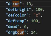 Screenshot showing a JSON code snippet with various keys and values.