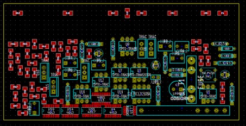 Kicad 2011-11-27: Automatyczne rozmieszczenie elementów poza PCB