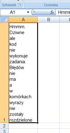Excel VBA - Jak wyświetlić dane pracownika w osobnych liniach?