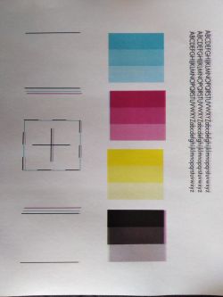 HP Color LaserJet CP1215 - ostrzeganie migający trójkąt wykrzyknik