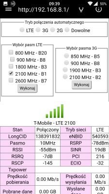 Przejście na internet mobilny w Gdyni - doświadczenia z T-Mobile i Play, router Huawei e5785lh-22c
