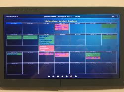 Domoticz calendar screen displaying events and holidays.