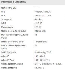 ZTE MF286: Skoki pingu z anteną Cybertech Dual LTE 17dBi MIMO 2x2 - przyczyny i rozwiązania