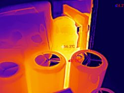 [Thermal imaging] Internal view and test of the YSDS-60-5 4.5 A 22.5 W 5 V DIN rail power supply
