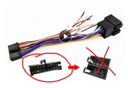 Zwarcie na kablu IGNITION podczas instalacji radia Peijing PY-9905