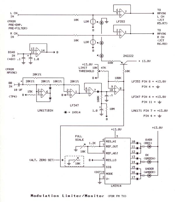 Jak zbudować audio limiter stereo z LDR i LM3914?