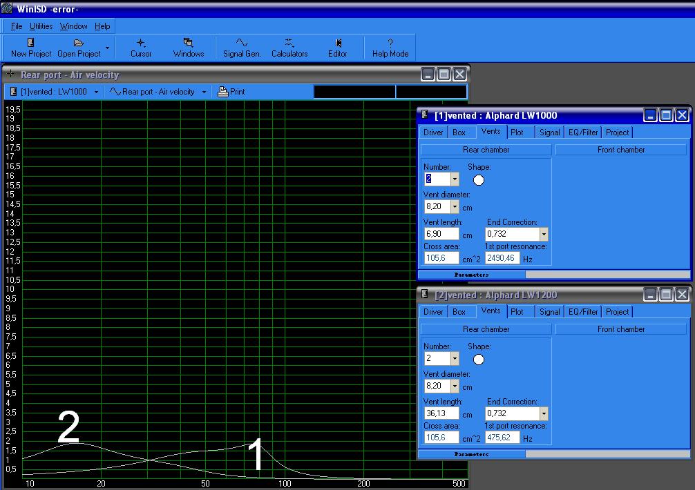 subwoofer + kolumny, projekt