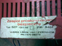 Reanimacja prostownika BZP 12/2.5 eltron-elektromet