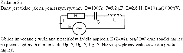 Jak obliczyć parametry układu RLC z zadania – analiza krok po kroku