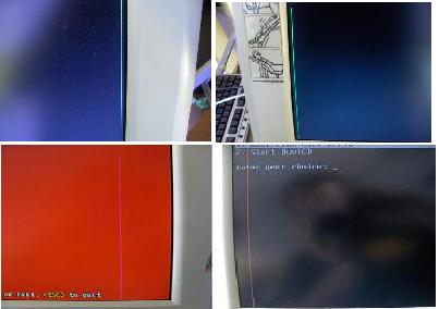 Samsung SyncMaster 520, dziwne linie na matrycy