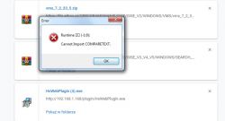 Błąd podczas instalacji programu: runtime (-1:0):