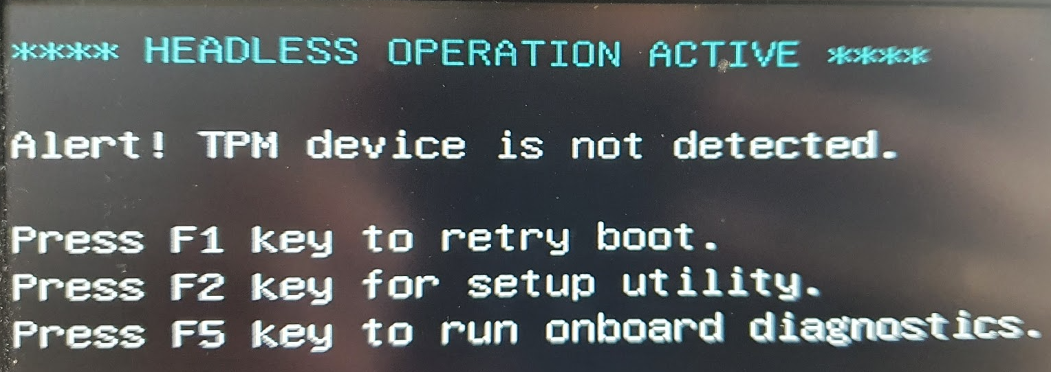 Alert tpm device is not detected dell что делать