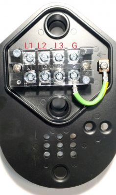 Podłączenie elektryczne pompy wody L N PE do głowicy