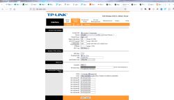 Panel konfiguracyjny routera TP-LINK do ustawień sieci Wi-Fi, pokazujący opcje zabezpieczeń, mocy sygnału i filtracji MAC.