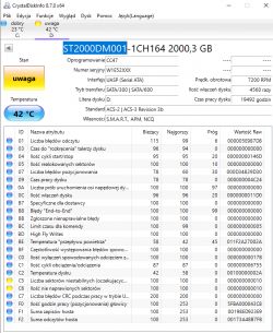 Zniknięcie partycji na dysku HDD Seagate ST2000DM001-1CH164 2000,3 GB